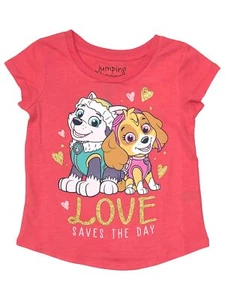 Jumping Beans Toddler Girls Melon Pink Paw Patrol Love T-Shirt Tee Shirt - Picture 1 of 1