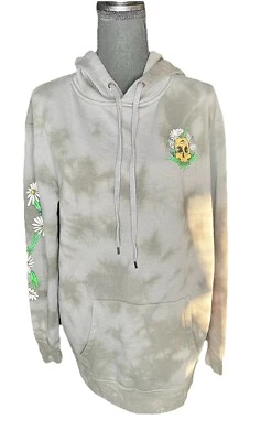 Empyre Mujer Gris Tie Dye 2 Caras Calaveras Skateboarding Sudadera con Capucha Usada en Excelente Condición S Foto 1 de 4