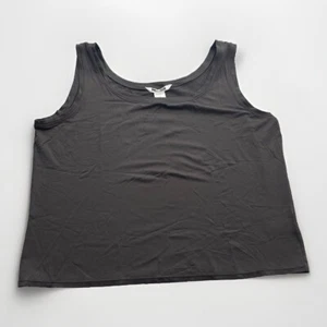 Nygard Collection Sleeveless Tank Top Womens 1X Dark Gray Nylon Spandex - Picture 1 of 7