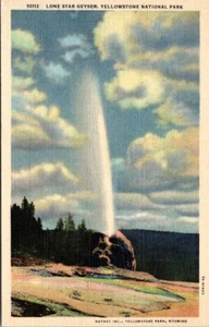 Lone Star Geyser Yellowstone National Park Haynes Photo Vintage Postcard UNP - Picture 1 of 2