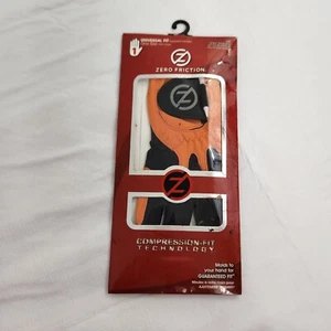 Golf Glove Zero Friction Junior One Size Orange Black Left Hand - Picture 1 of 11