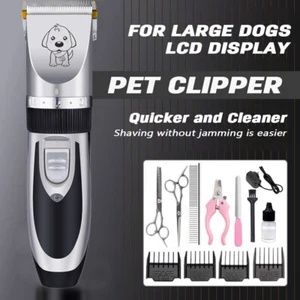 Pet Grooming Cordless Trimmer Dog Hair Clippers Comb Animal Groomer Clipper Kit - Picture 1 of 14