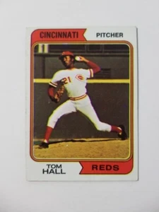 TOM HALL WITH 1974 TOPPS BOB BOONE ON BACK ALONG WITH WALT ALSTON'S NUMBER 144 - Picture 1 of 2