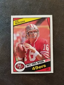 Joe Montana 1984 Topps Football #358 San Francisco 49ers - Bild 1 von 2