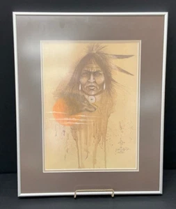 Johnny Tiger Jr "Wolf Clan" Framed Lithograph, Signed/numbered - Picture 1 of 6