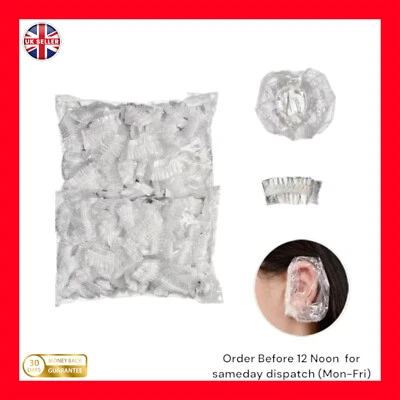 50 x Clear Disposable Ear Protectors elderly daily living hair  washing - Image 1 of 2