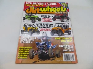 DIRT WHEELS Magazine Feb 2013 Arctic Cat Wildcat 1000 ATV / Polaris RZR XP - Imagen 1 de 7