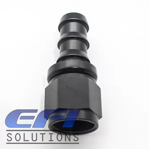 Straight Push On Lock Hose End Fitting 400 Series AN12 (Black) 401-12BLK - Picture 1 of 1