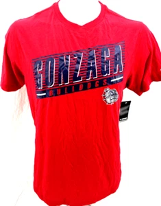 NEW Gonzaga University GU Bulldogs Colosseum Red SS Crew Neck Shirt Men's L - Picture 1 of 9