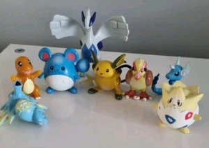 Vintage Pokemon Tomy X8 Figures CGTSJ 1999 Bundle RARE Lugia Togepi Maril - Picture 1 of 18
