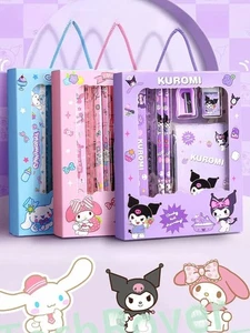 Sanrio Kuromi Stationery Set My Melody Hello Kitty Pencils Rulers Student Gifts - Bild 1 von 8