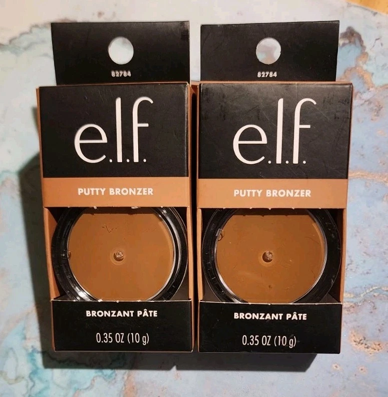 e.l.f Putty Bronzer Cream To Powder - GOLDEN DAZE- 0.35 Oz - NIB Set Of 2 - Image 1 of 3