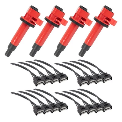 For Toyota Corolla 2000-2007 TRQ ICA55603 Ignition Coil Set - Imagem 1 de 4