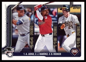 Serie Uno 2025 Líderes de la Liga Americana Yankees de Nueva York / Guardianes de Cleveland / - Imagen 1 de 2