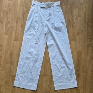 NWT Banana Republic Women Wide Leg Linen Blend Pant 6P Minimalist Preppy Classic - Picture 1 of 11