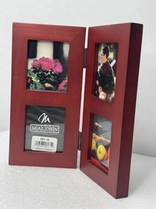 VTG MALDEN INTERNATIONAL DESIGNS 4 PICTURE FRAME COLLAGE . FOR2”X3” PICTURES - Picture 1 of 9