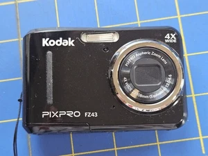 Cámara digital Kodak PIXPRO FZ43 4X ancha negra - probada funciona - Imagen 1 de 6