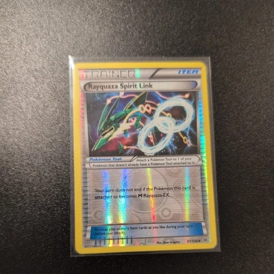 Rayquaza Spirit Link 87/108 - Reverse Holo Rare - XY Roaring Skies MP - Image 1 of 2