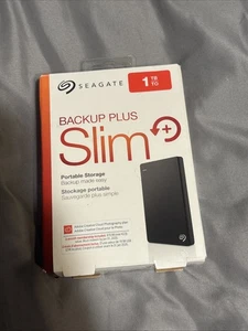 Seagate 1 TB Backup Slim Plus Portable STDR1000100 - Picture 1 of 3