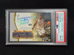 2004-05 Topps Luxury Box #CT-TD Tim Duncan #/100 AUTO PSA 8 Pop #1/1 None Higher - Picture 1 of 2