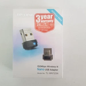 TP-LINK 150 Mbps Wireless N Nano USB Network WIFI Adapter TL-WN725N Small Size - Picture 1 of 4