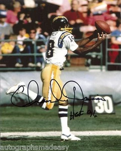 FOTO 8X10 FIRMADA CARGADORES CHARLIE JOINER SAN DIEGO - Imagen 1 de 1