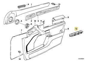NOS cointray for BMW E-32 - Picture 1 of 1