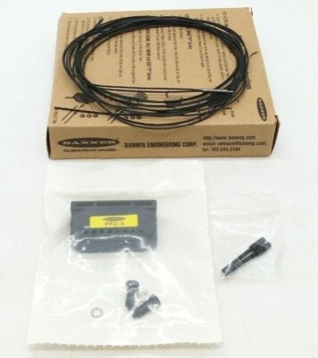 Banner 48009 PBFM16UM.15 Inline Fiber Optics - Image 1 of 4