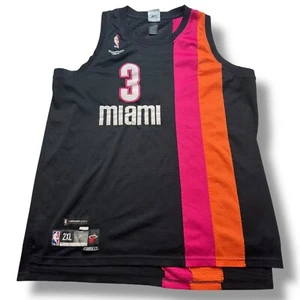 Vintage Reebok Hardwood Classics NBA 2005-2006 MIAMI HEAT Dwayne WADE Jersey 2XL - Picture 1 of 6