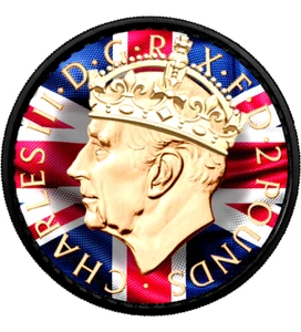 CHARLES III KING OF GREAT BRITAIN Spirit of the Nation 1 Oz Silver Coin 2 Pounds - Bild 1 von 3