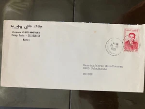 Marruecos 1965 carta comercial Rey 1 D Casablanca a Schaffhausen - Imagen 1 de 1