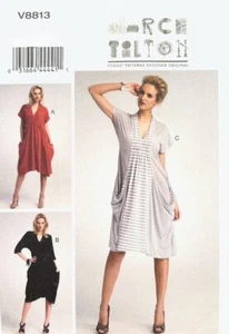 EASY Vogue Sewing Pattern V8813: Misses Marcy Tilton Dress: Sizes XS S M, 4-14 - Picture 1 of 3