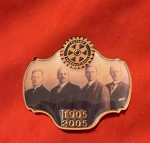 *Rotary International FOUNDERS Paul Harris Gus Loehr Hiram Shorey Sy Schiele Pin - Bild 1 von 1