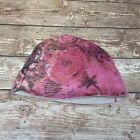 Raw 7 Cashmere Women's Pink Skull Cap Beanie One Size Pink Floral Y2k