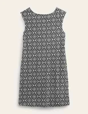 Boden Sleeveless Jersey Shift Dress Black Botanic Blush  New UK 18 L - Image 1 of 4