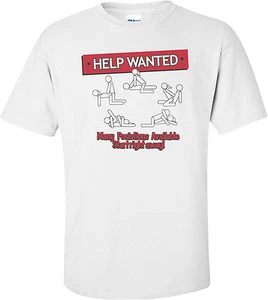 Lustiges T-Shirt Help Wanted Many Positions Available - Bild 1 von 1