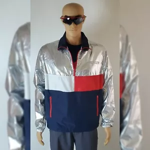 TOMMY HILFIGER MEN'S JASPER QUARTER-ZIP COLORBLOCKED SPORT JACKET SIZE S ADJUSTA - Picture 1 of 11