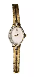 Reloj para mujer Pulsar vintage de cuarzo V400 L246A con bisel de diamantes - Imagen 1 de 6