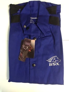 Black Hengst BSX BXRB9C blau FR Schweißjacke mit blauen Flammen (Medium) - Bild 1 von 2