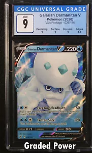Vivid Voltage Galarian Darmanitan V CGC 9 Holo (7101) 036/185 Pokemon - Imagen 1 de 1
