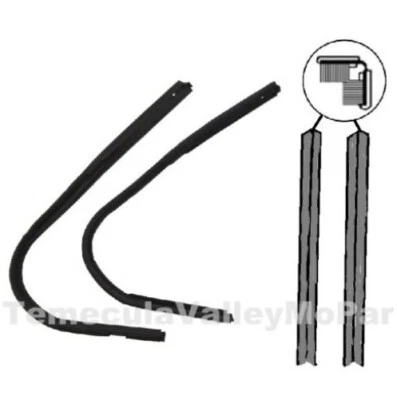 Conjunto de tiras meteorológicas para janela de ventilação frontal para 1941-1948 Plymouth - Imagem 1 de 2