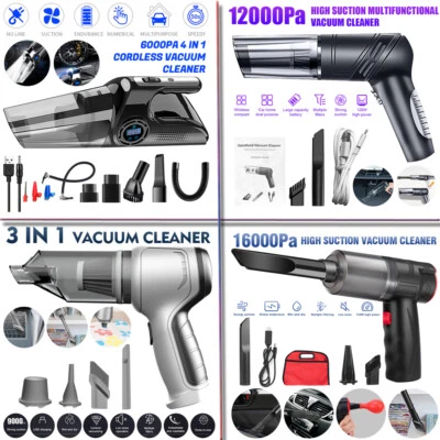 Potente Aspiradora de Mano Portable Car Vacuum Cleaner para Carro Auto Casa Home