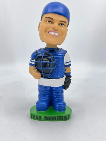 MLB Texas Rangers Ivan "Pudge" Rodriguez Bobblehead Figurine Statue Baseball Cover