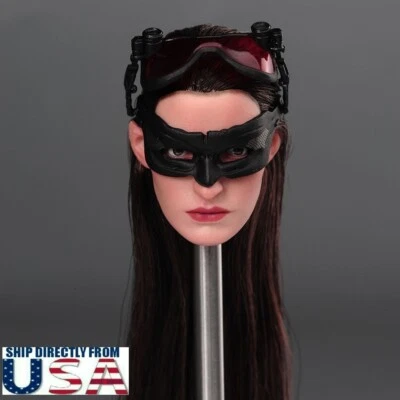 1/6 Anne Catwoman Head Sculpt For 12" PHICEN Worldbox Hot Toys Female Figure USA - Image 1 of 4