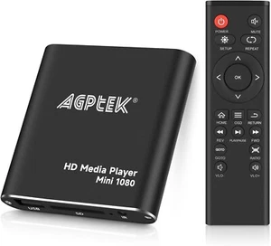 HDMI Media Player, Black Mini 1080p Full-HD Ultra HDMI Digital Media Player for - Picture 1 of 5