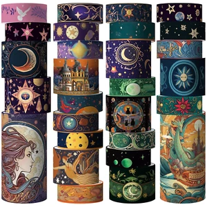 Magic-Themed Washi Tape Set - 29 Decorative Rolls for Crafting & Journaling - Picture 1 of 6
