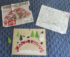 De Colección Napier Madera Oso ESCENAS DE NAVIDAD *Parcialmente Pintado* Kit Artesanal Pintura Decoración - Imagen 1 de 5