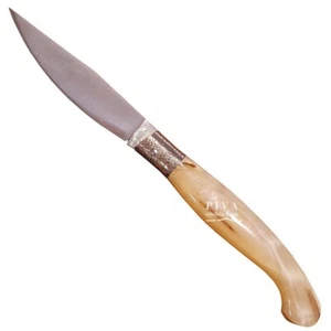 COLTELLO PATTADA MONOLITICO ROBERTO MONNI CORNO BUE CM 23,5 - Foto 1 di 5