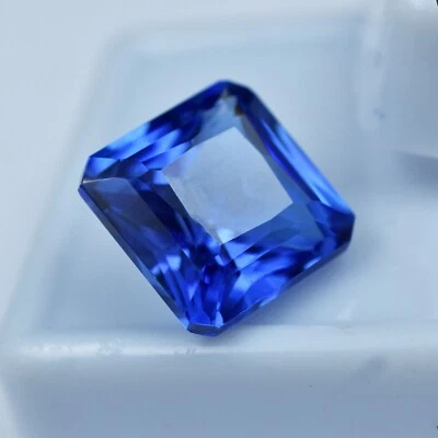 Zafiro Madagascar Cuadrado Corte Fino Azul Talla 11.75 Ct Piedra Preciosa Natural Sin Calentar Foto 1 de 4