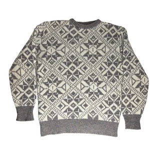 Vintage Royal North Mills Wool Blend Sweater Nordic Mens Large made in USA GORP - Picture 1 of 7